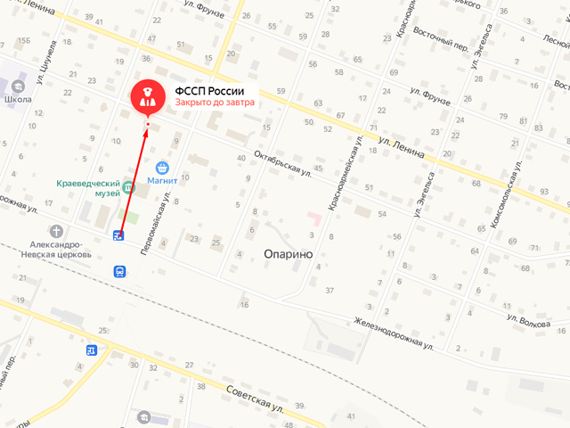 Отделение судебных приставов по Опаринскому району